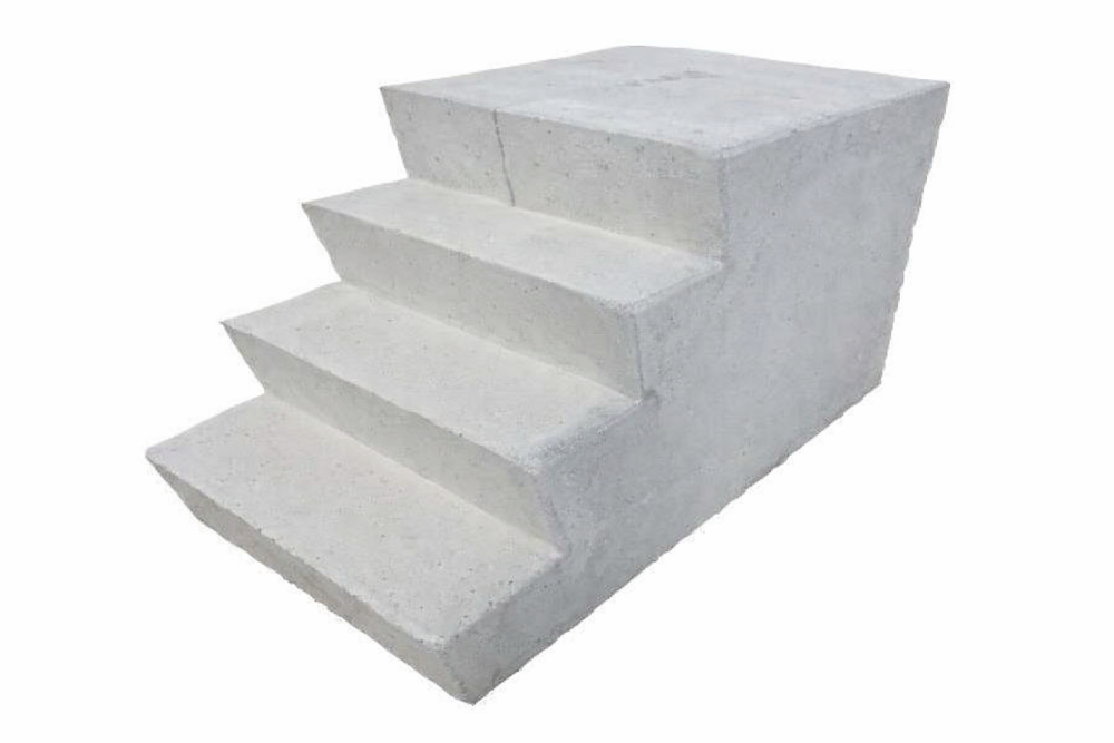 Bloc escalier lisse (4 marches)