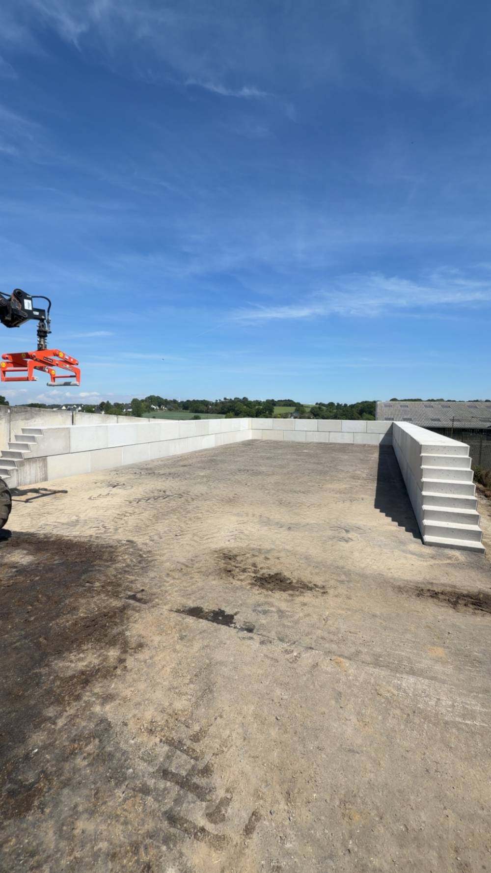 Zone de stockage en blocs empilables